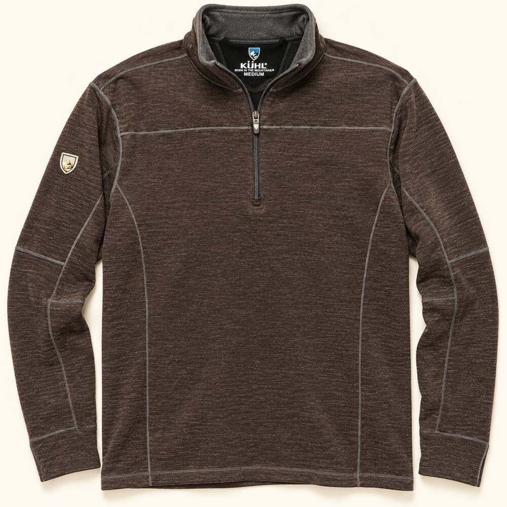 Kuhl Ryzer 1/4 Zip Pullover Size M Brown